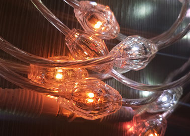 Klare LED-Vorhang-Kette beleuchtet 360 Grad Durchmesser des Engels-22mm ansehend
